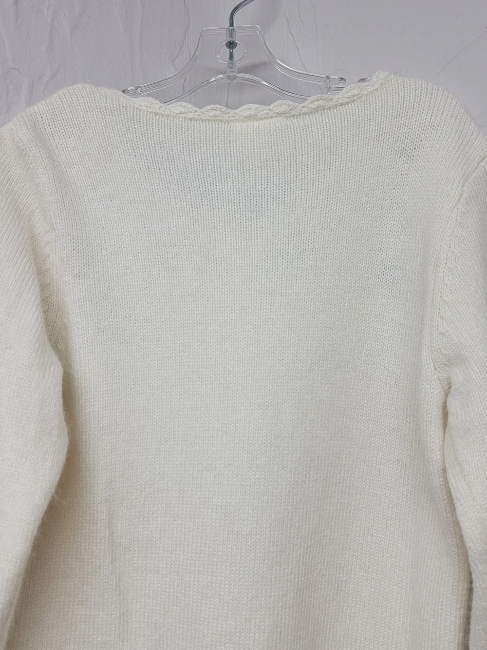 VTG Gymboree Kids Ivory Rabbit Hair Rose Floral Knit Cardigan Sweater Girls 2T